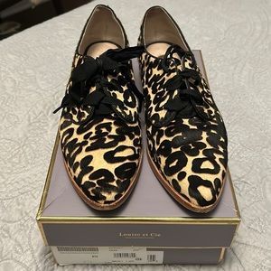 Women’s Leopard Print Calf Skin Oxfords